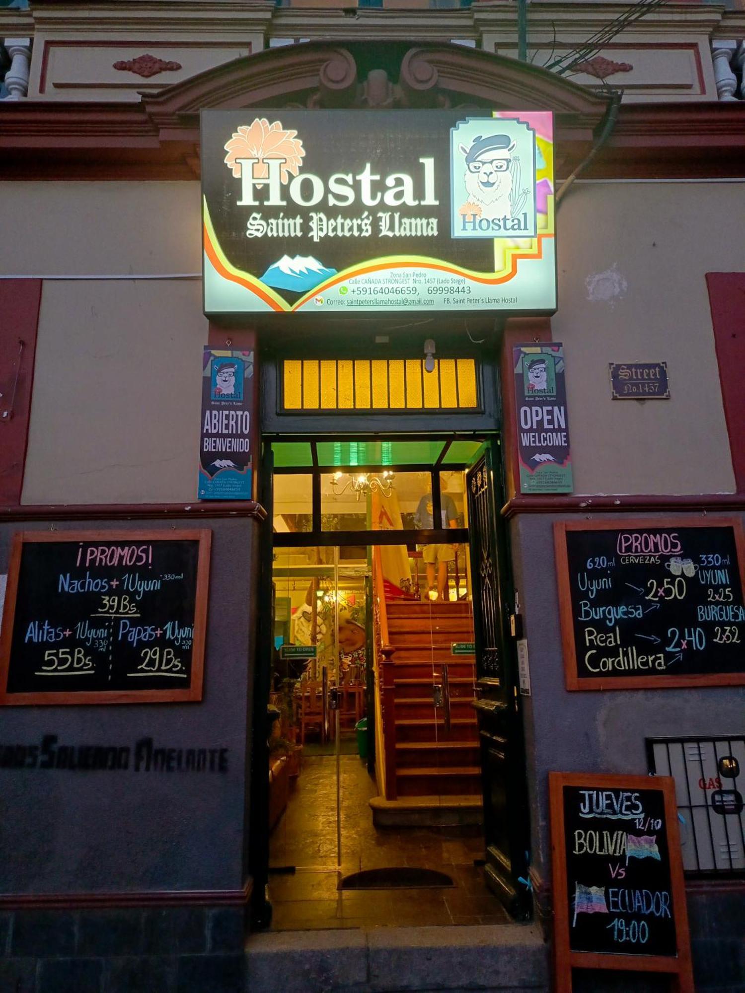 Saint Peter'S Llama Hostal ลาปาซ ภายนอก รูปภาพ